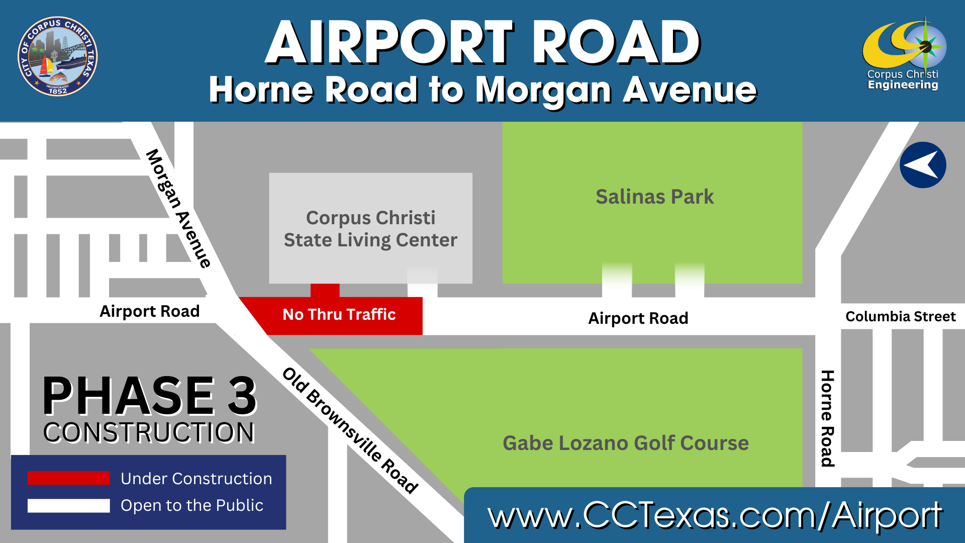 Airport Road: Phase 3 Construction Map