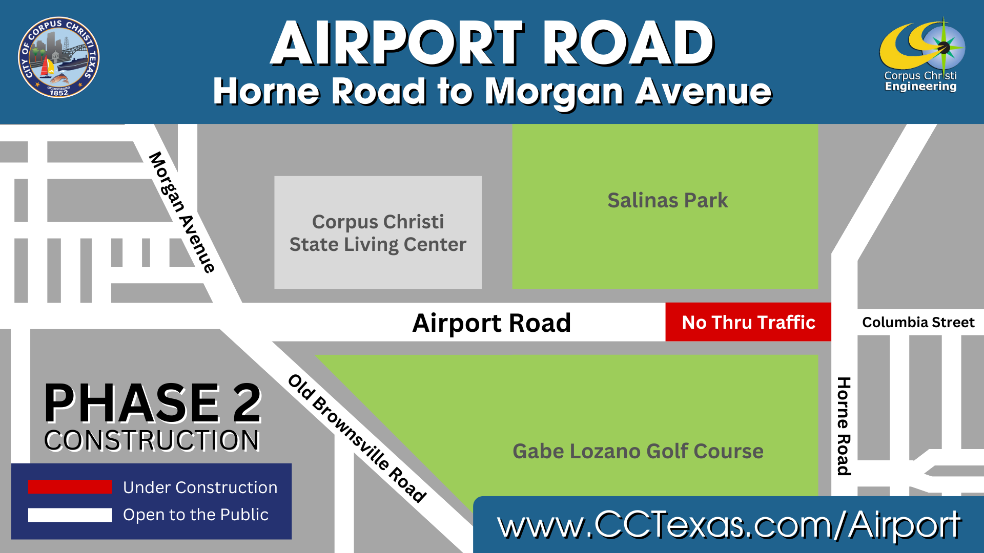 Airport Road: Phase 2 Construction Map